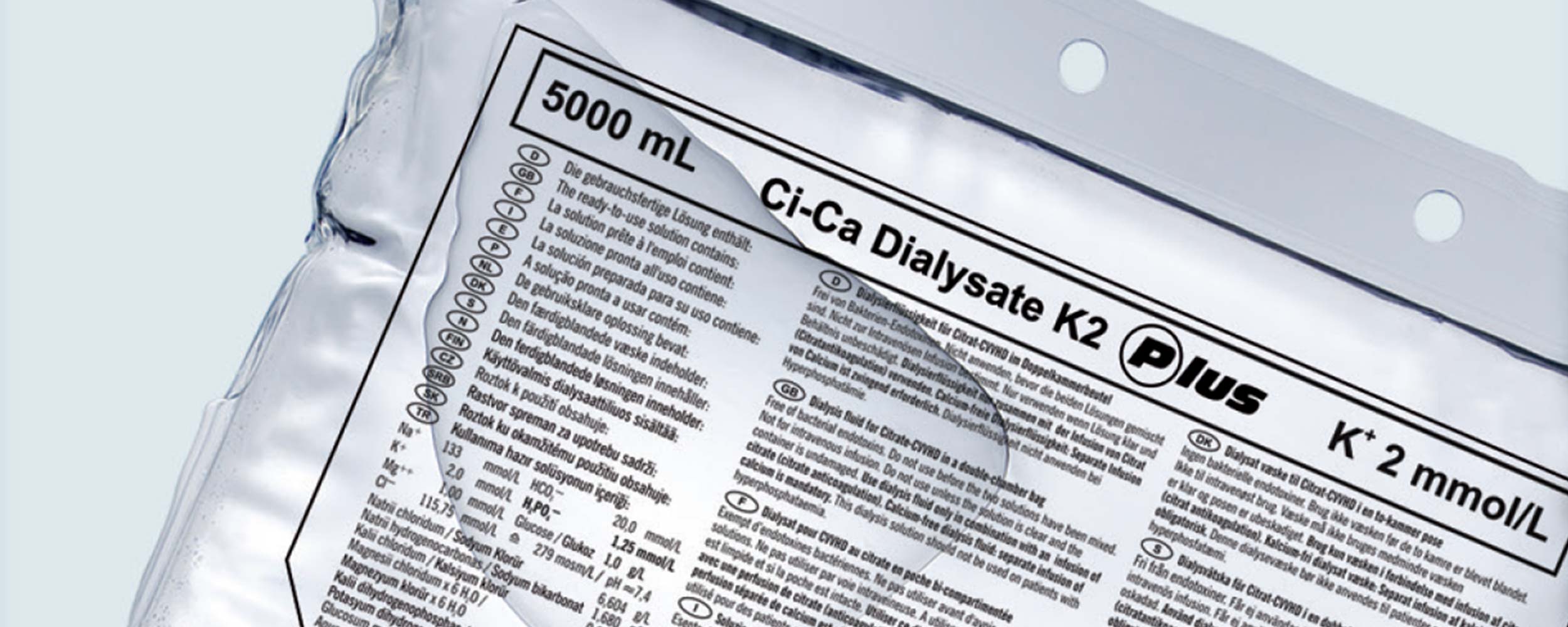 Ci-Ca® Dialysate Plus solüsyon torbası